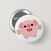 Cartoon Pig Button Badge (Voorkant /achterkant)