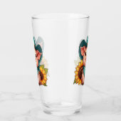 Cartoon Pig Dragen Cowboy Pet en Bandana Glas (Rechts)