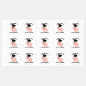 Cartoon Pig Gefeliciteerd met je Afstuderen Labels (Vel)