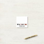 cartoon pig group post it post-it® notes (Op bureau)