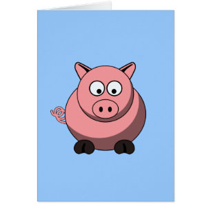 Cartoon Pig Kaart