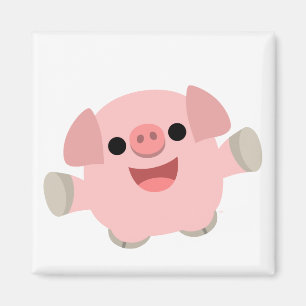 Cartoon Pig magnet