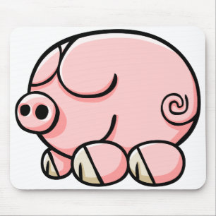 Cartoon Pig Muismat