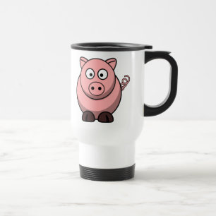 Cartoon Pig Reisbeker