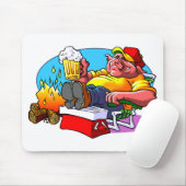 Cartoon Pig Roast Muismat (Met muis)