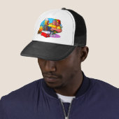 Cartoon Pig Roast Trucker Pet (In situ)