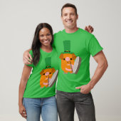 Cartoon Pig speelt Bodhran :) St Patty T shirt (Unisex)