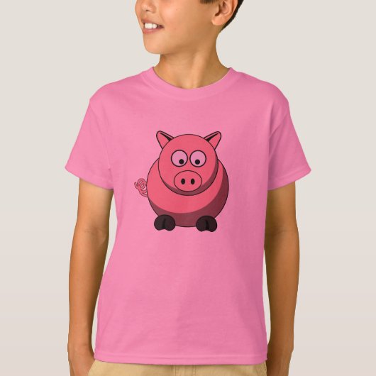 Cartoon Pig T-shirt (Voorkant)