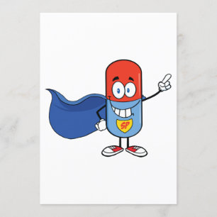 Cartoon Pill Capsule Kaart