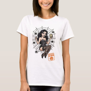 Cartoon Pin-Up Spider - Halloween goedgekeurd T-shirt