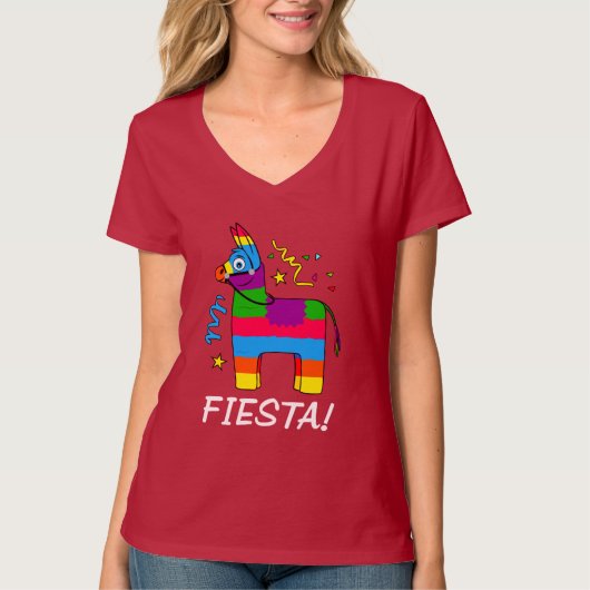 Cartoon Piñata Fiesta! T-shirt (Voorkant)