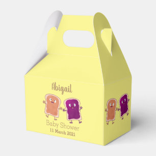 cartoon pindakaas en jelly bedankdoosjes