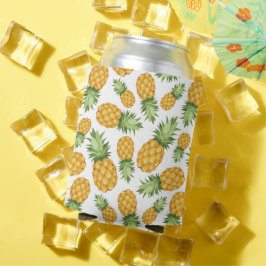 Cartoon Pineappelpatroon Blikjeskoeler