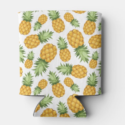 Cartoon Pineappelpatroon Blikjeskoeler (Achterkant)