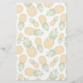 Cartoon Pineappelpatroon Briefpapier (Voorkant)