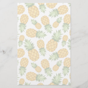Cartoon Pineappelpatroon Briefpapier