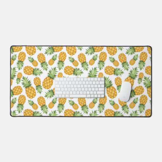 Cartoon Pineappelpatroon Bureaumat (Keyboard & Muis)