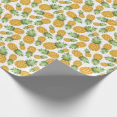 Cartoon Pineappelpatroon Cadeaupapier (Hoek)