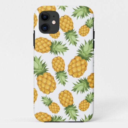 Cartoon Pineappelpatroon Case-Mate iPhone Case (Achterkant)