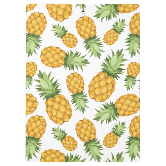 Cartoon Pineappelpatroon Klembord (Achterkant)
