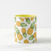 Cartoon Pineappelpatroon Mok (Midden)