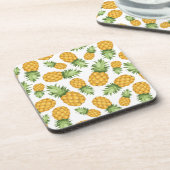 Cartoon Pineappelpatroon Onderzetter (Linkerzijde)