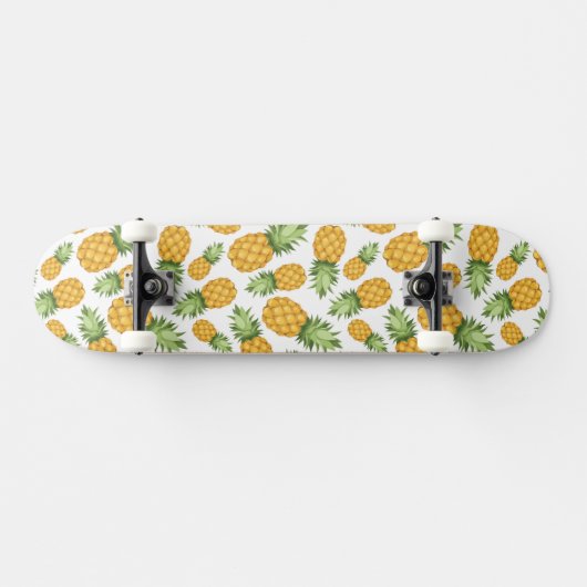 Cartoon Pineappelpatroon Persoonlijk Skateboard (Horizontaal)