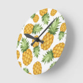 Cartoon Pineappelpatroon Ronde Klok (Hoek)