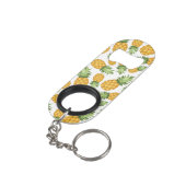 Cartoon Pineappelpatroon Sleutelhanger Flessenopener (Achterkant Gekanteld)