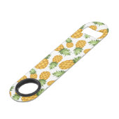 Cartoon Pineappelpatroon Speed Flessenopener (Achterkant Gekanteld)