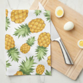 Cartoon Pineappelpatroon Theedoek (Quarter Fold)