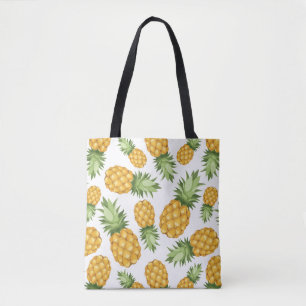 Cartoon Pineappelpatroon Tote Bag