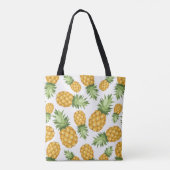 Cartoon Pineappelpatroon Tote Bag (Achterkant)