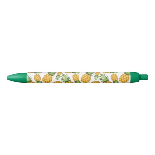 Cartoon Pineappelpatroon Zwarte Inkt Pen (Voorkant)