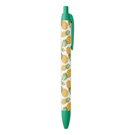 Cartoon Pineappelpatroon Zwarte Inkt Pen (Achterkant (Verticaal))