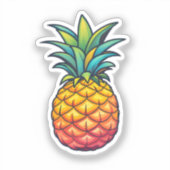 Cartoon pineapple sticker (Voorkant)
