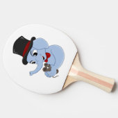 Cartoon pingpong paddle tafeltennisbatje (Zijkant)