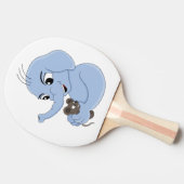 Cartoon pingpong paddle tafeltennisbatje (Zijkant)