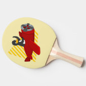 Cartoon pingpongpeddel tafeltennisbatje (Zijkant)