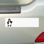 Cartoon pinguïn bumpersticker (Op auto)