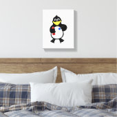 Cartoon pinguïn canvas afdruk (Insitu (Slaapkamer))