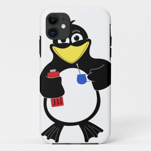 Cartoon pinguïn Case-Mate iPhone case (Achterkant)