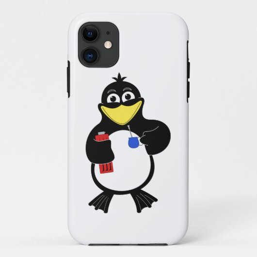 Cartoon pinguïn Case-Mate iPhone case (Achterkant)