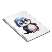 Cartoon pinguïn illustratie notitieboek (Rechterzijde)
