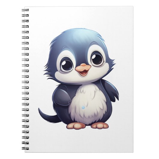 Cartoon pinguïn illustratie notitieboek (Voorkant)