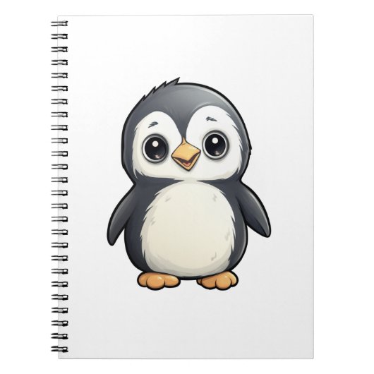 Cartoon pinguïn illustratie notitieboek (Voorkant)