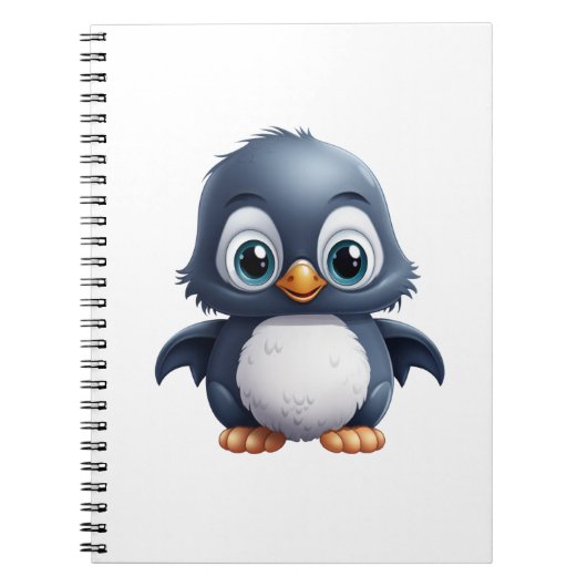 Cartoon pinguïn illustratie notitieboek (Voorkant)