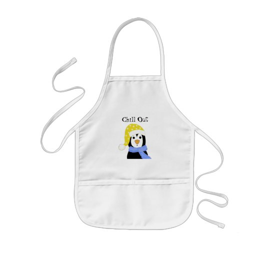 Cartoon Pinguïn Kinder Schort (Voorkant)