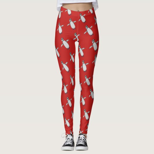 Cartoon Pinguïn Leggings (Voorkant)