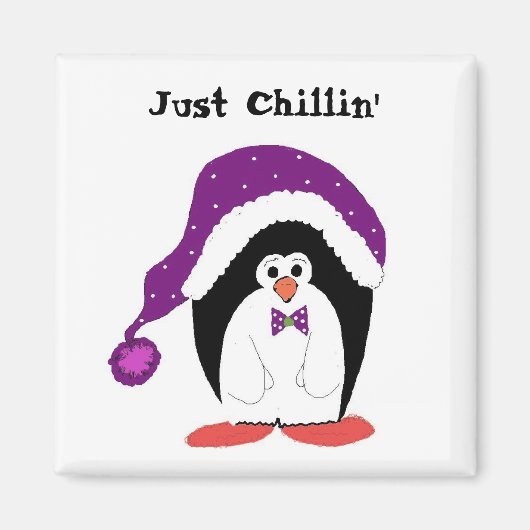 Cartoon Pinguïn Magneet (Voorkant)